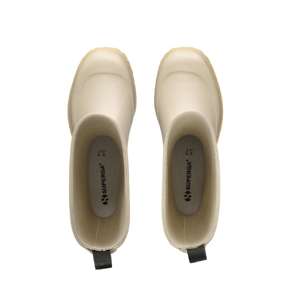 Superga 799 RUBBER BOOTS LETTERINGBEIGE SEMOLINA Super sconto