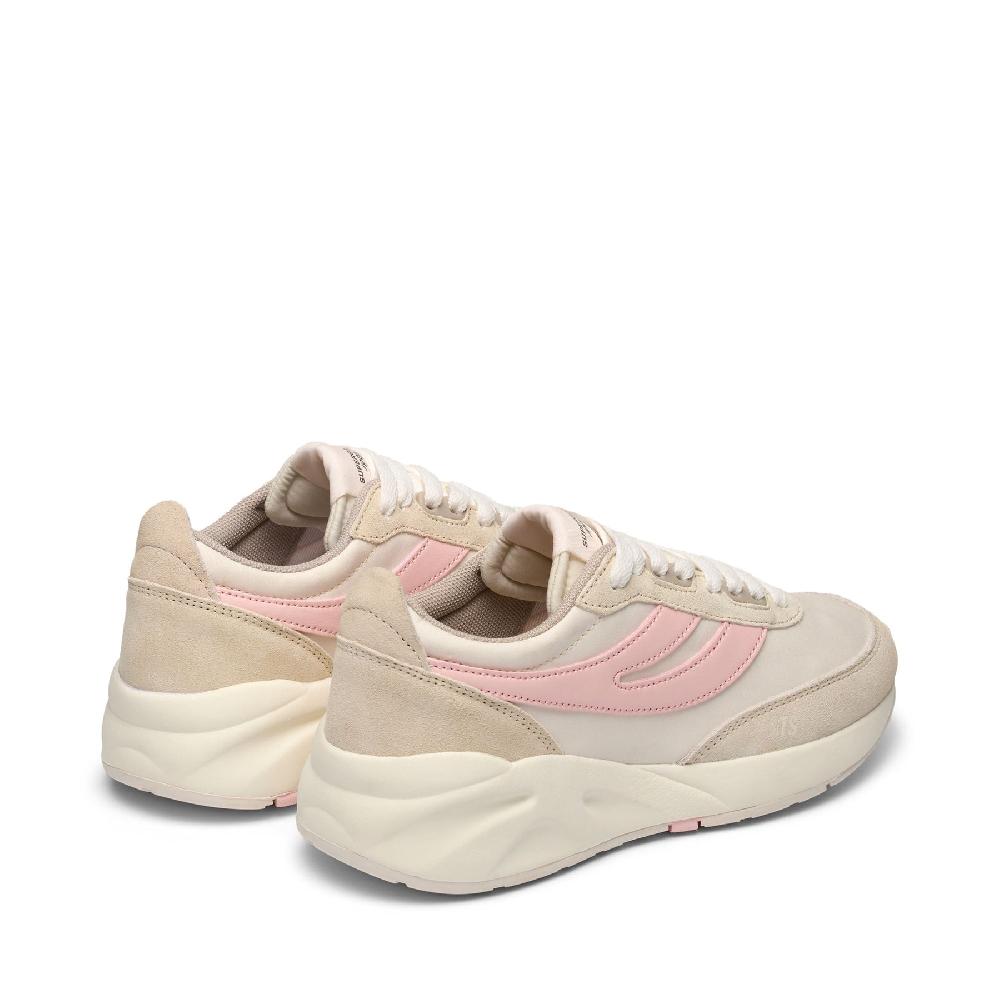 Superga 4089 TRAINING 9TS SLIMWHITE AVORIO-BEIGE LT-NOSEGAY-BEIGE NATURAL-GREY STONE Offerta