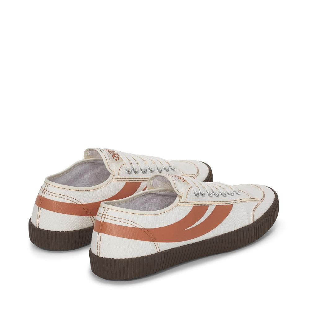 Superga 2619 ST 1WHITE AVORIO-BROWN LEATHER Offerte esclusive