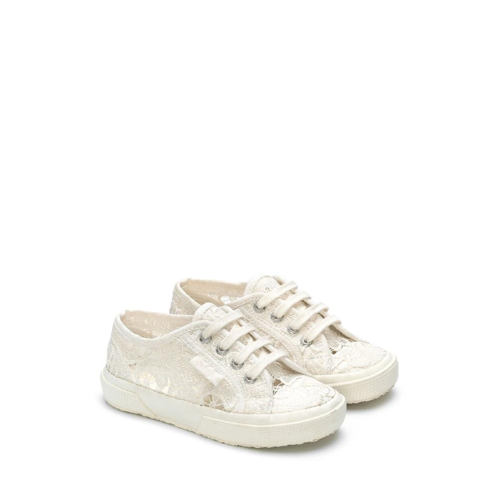 Superga 2750 KIDS MACRAMETOTAL WHITE AVORIO Offerta settimanale