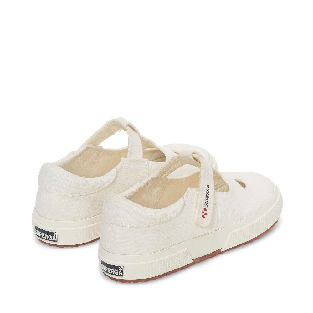 Superga 2662 KIDS COTTON EYESFULL WHITE AVORIO Consegna Veloce