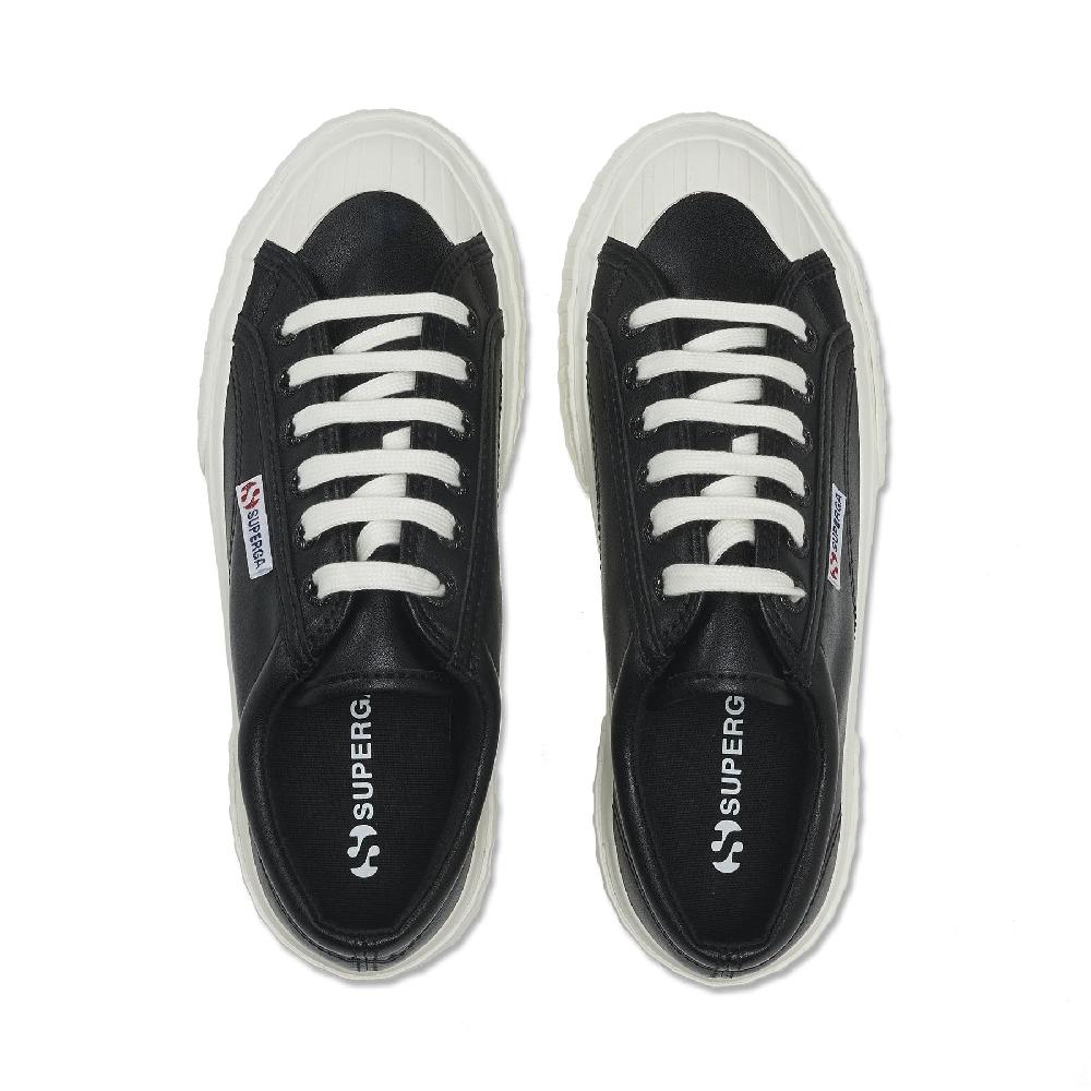 Superga 2631 STRIPE PLATFORM VEGAN MATERIALBLACK-WHITE AVORIO Offerte