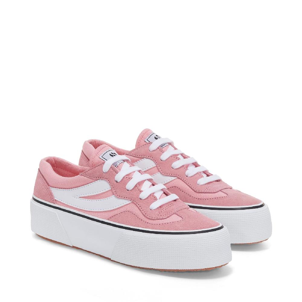 Superga 3041 REVOLLEY COLORBLOCK PLATFORMPINK-WHITE Enormi risparmi