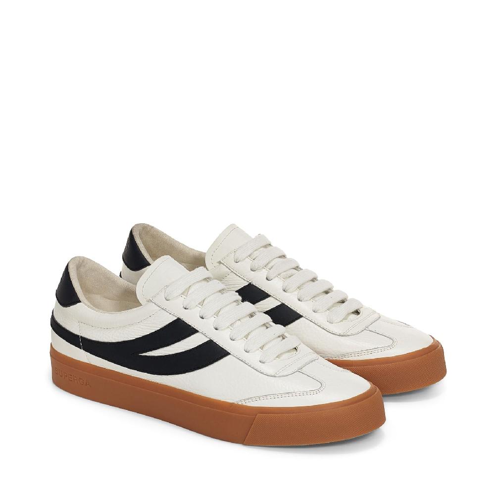 Superga 4834 CLUB S SWALLOWWHITE-BLACK-GUM Ultimo giorno