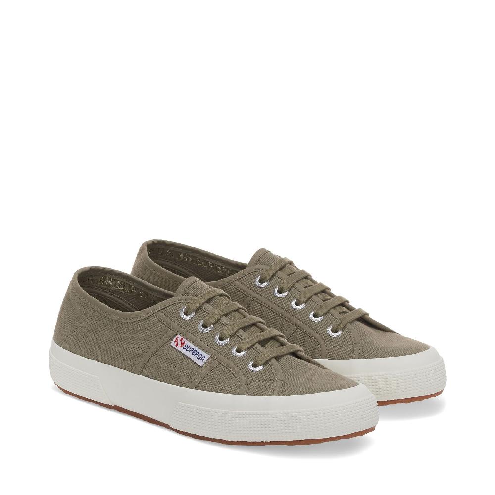 Superga 2750-COTU CLASSICGREEN SAFARI-F AVORIO Spedizione Gratuita