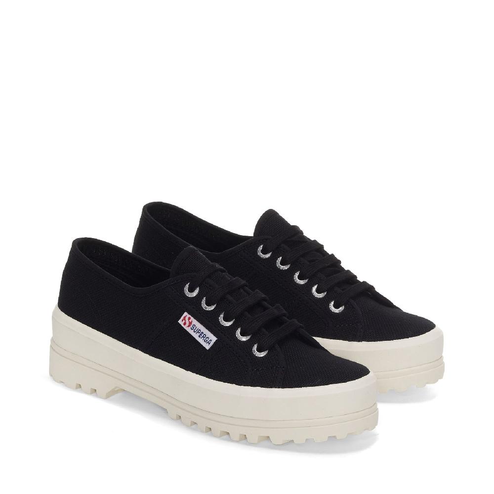 Superga 2555 ALPINABLACK-F AVORIO Vendita Calda