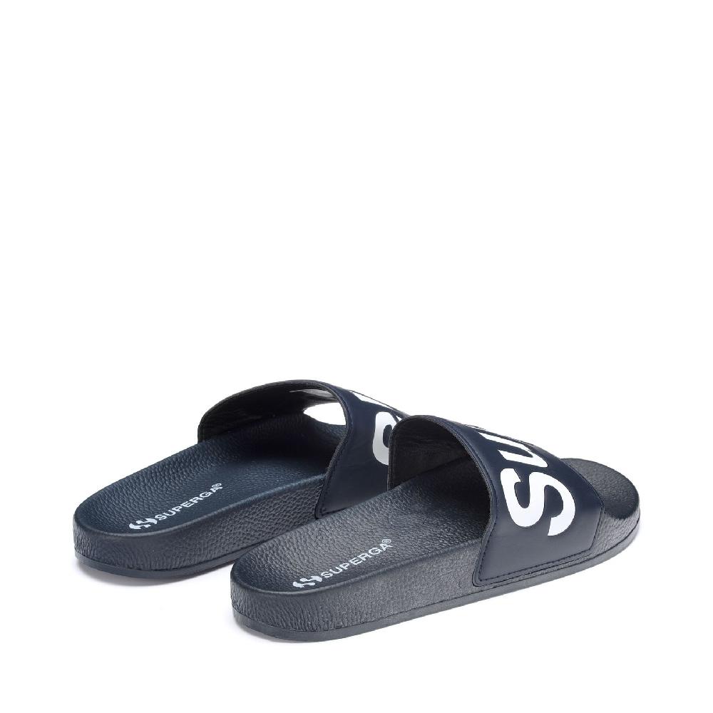 Superga 1908 SLIDES POLYSOFTBLUE NAVY-WHITE Vendita Economica