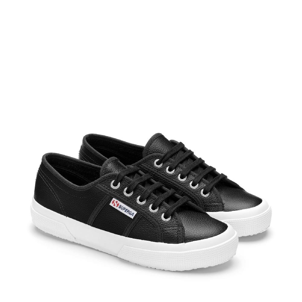 Superga 2750 TUMBLED LEATHERBLACK I Più Venduti