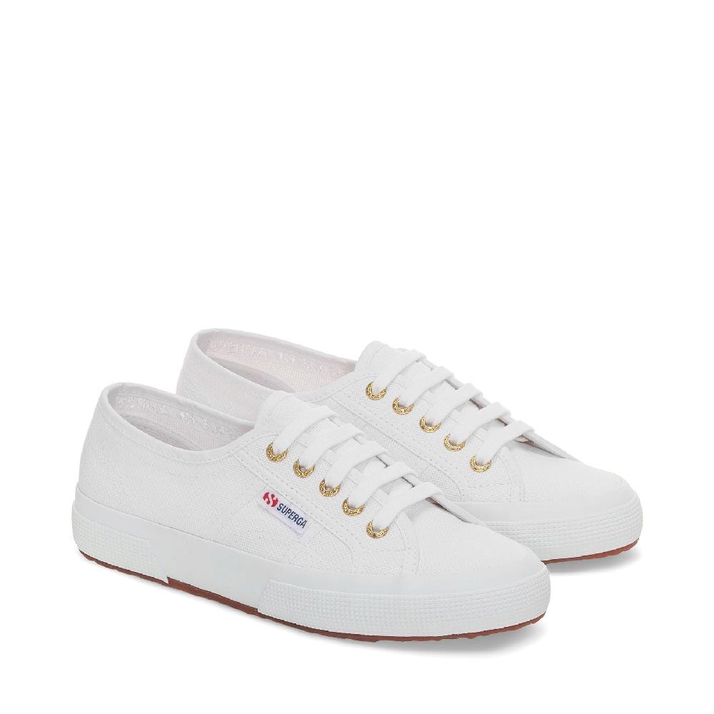 Superga 2750-COTU CLASSICWHITE-GOLD Flash Sale