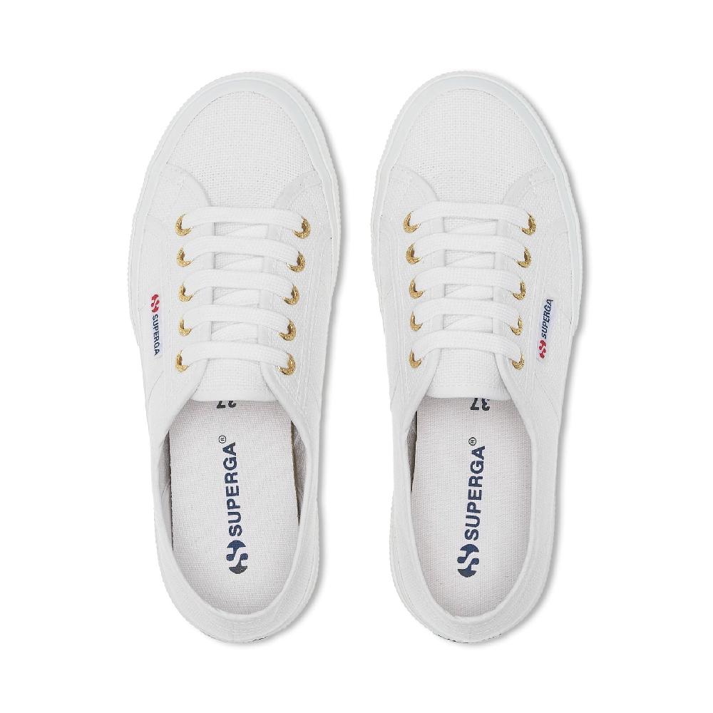 Superga 2750-COTU CLASSICWHITE-GOLD Flash Sale