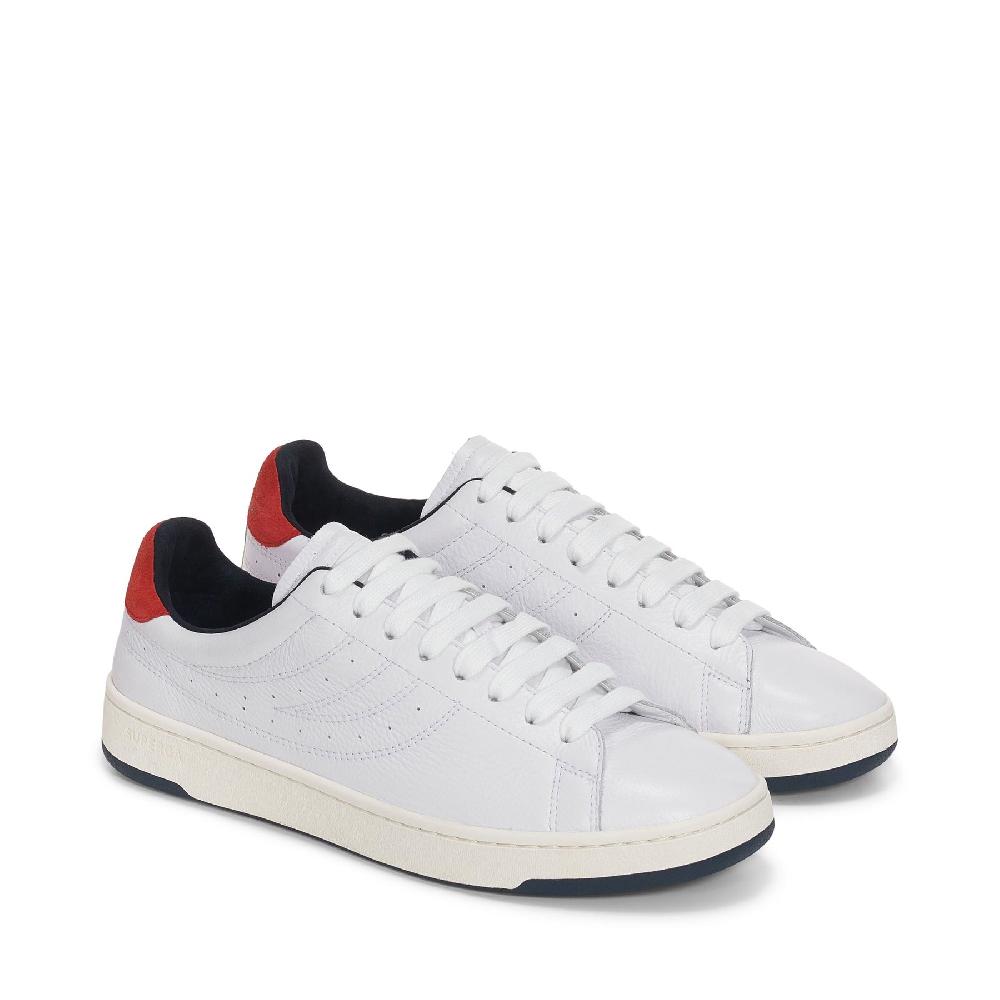 Superga 4833 LENDL MATCHWHITE-NAVY-RED Prezzo basso