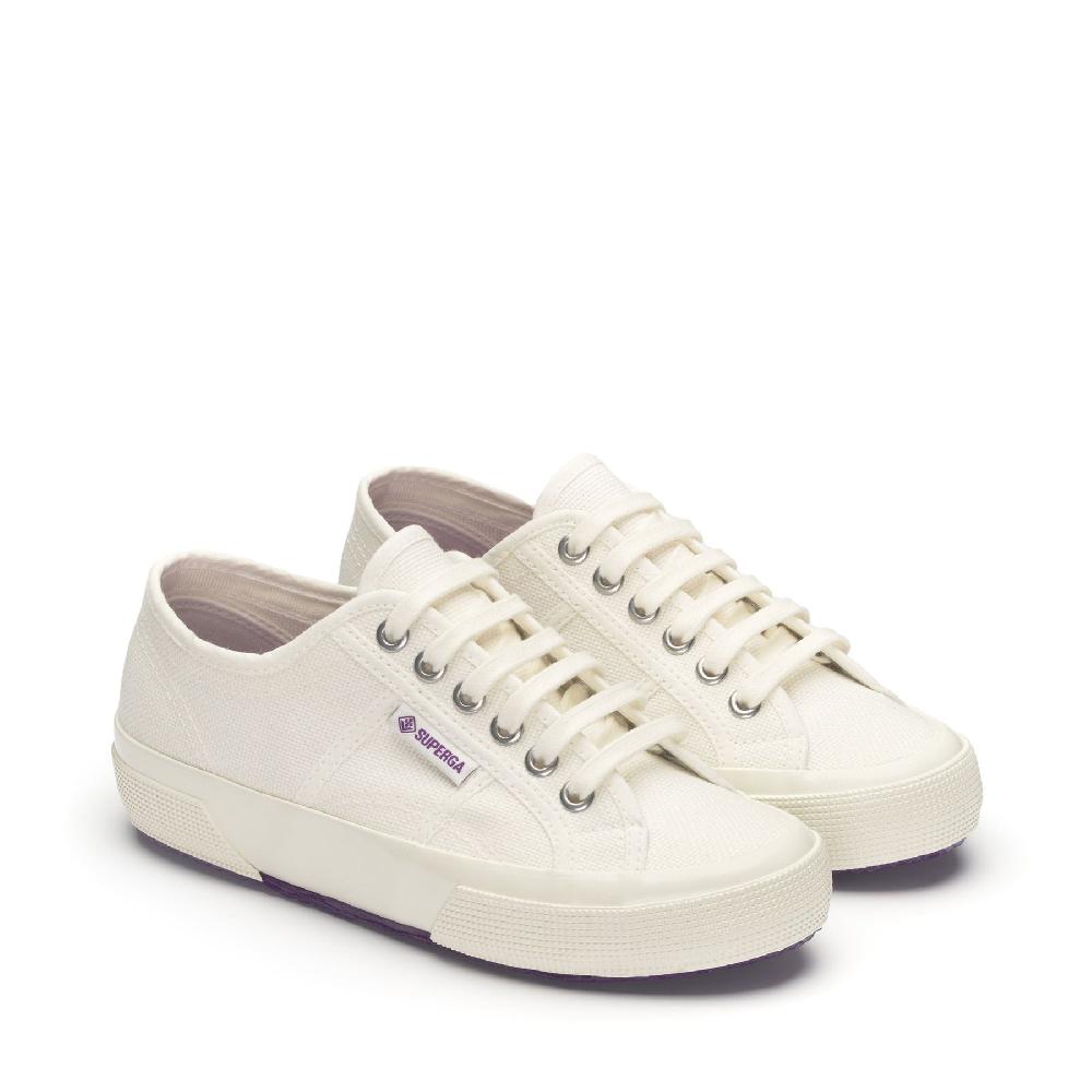 Superga 2750 OG FIORENTINAWHITE AVORIO-PURPLE Ritorno libero