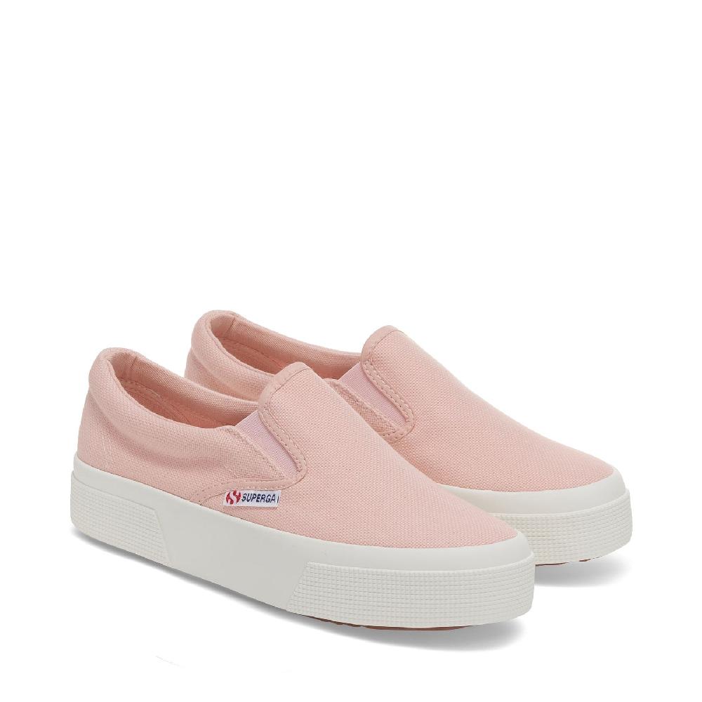 Superga 2740 PLATFORM SLIPONPINK BLUSH-F AVORIO Enormi sconti