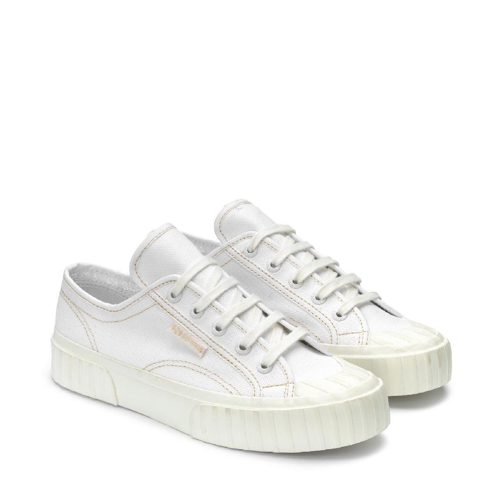 Superga 2630 STRIPEWHITE-BEIGE LT Duty-free