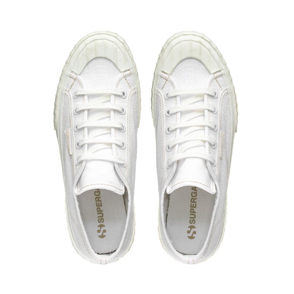 Superga 2630 STRIPEWHITE-BEIGE LT Duty-free