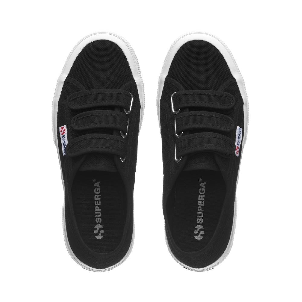 Superga 2750-COT3STRAPUBLACK-FWHITE Promozione