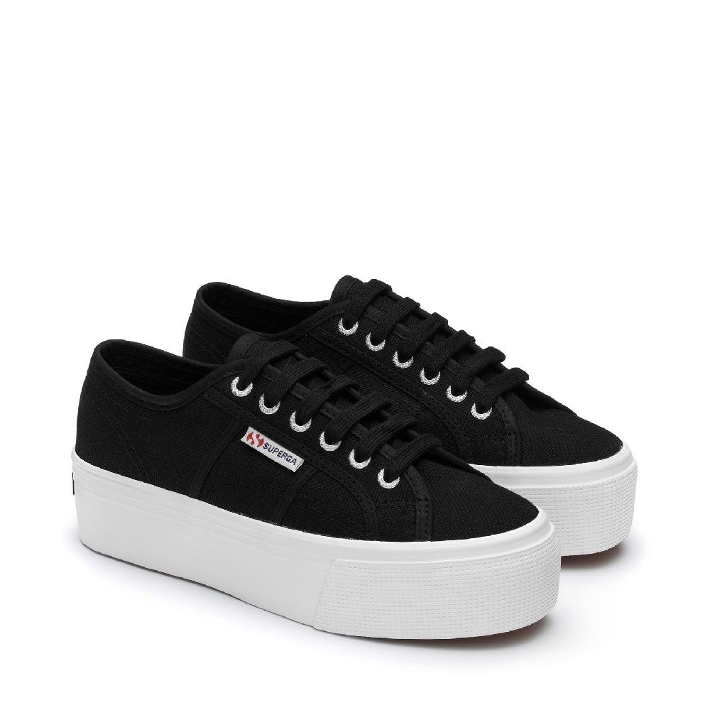 Superga 2790 PLATFORMBLACK-FWHITE Acquista Ora