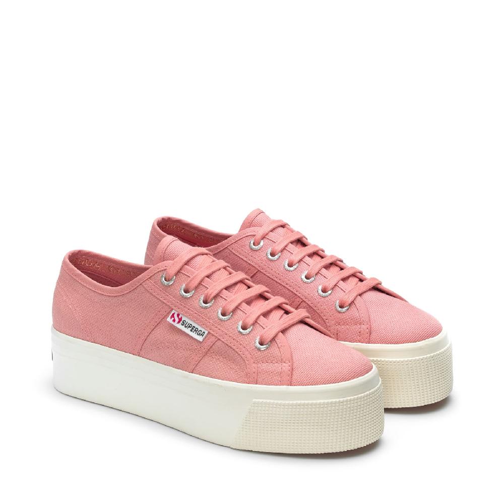 Superga 2790 PLATFORMPINK DUSTY-F AVORIO Promozione Limitata