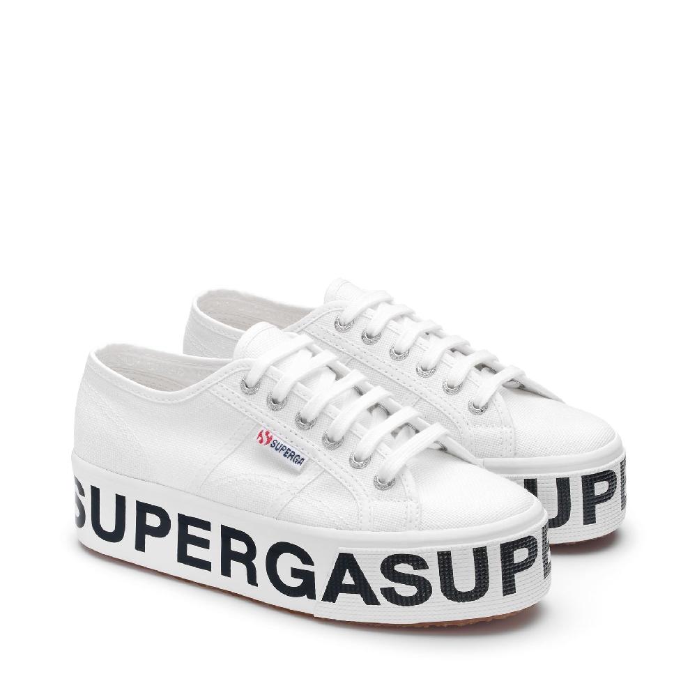 Superga 2790 PLATFORM LETTERINGWHITE Outlet
