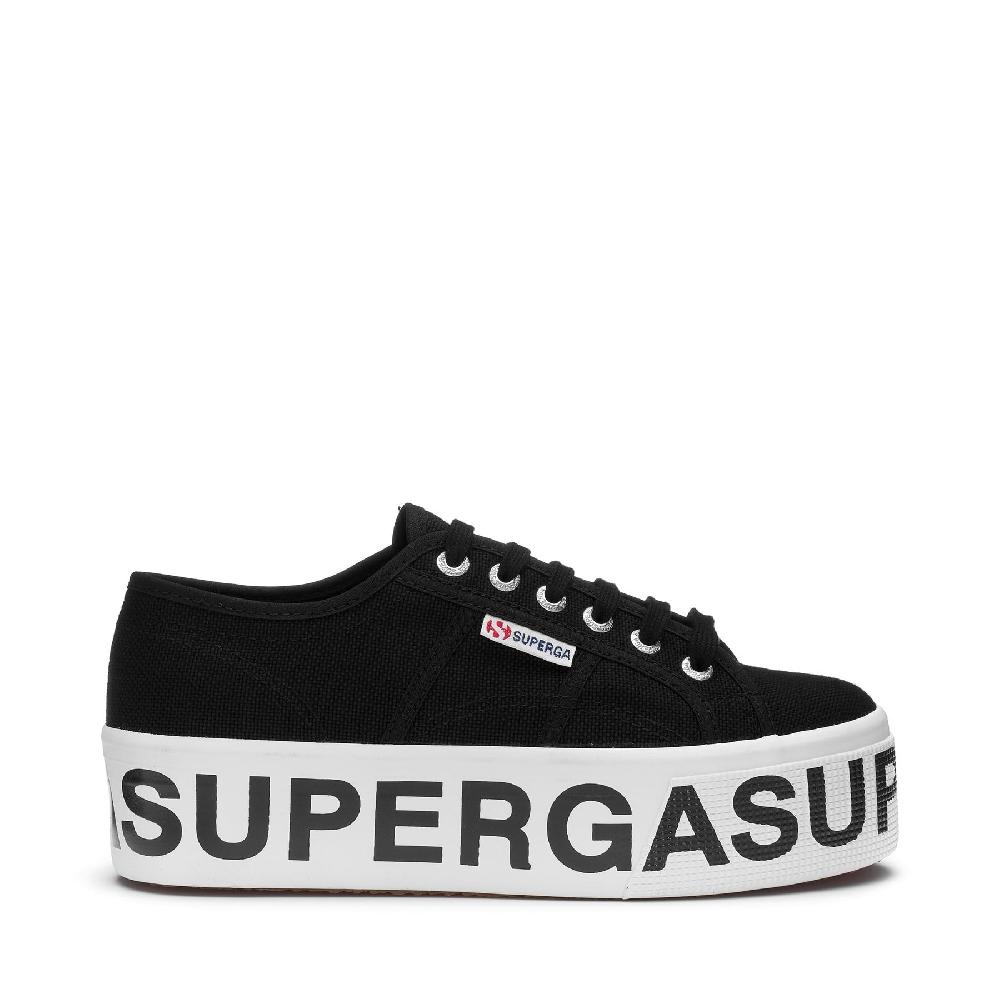 Superga 2790 PLATFORM LETTERINGBLACK In Vendita