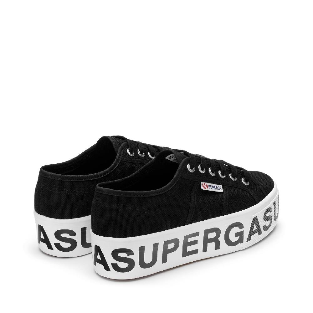 Superga 2790 PLATFORM LETTERINGBLACK In Vendita