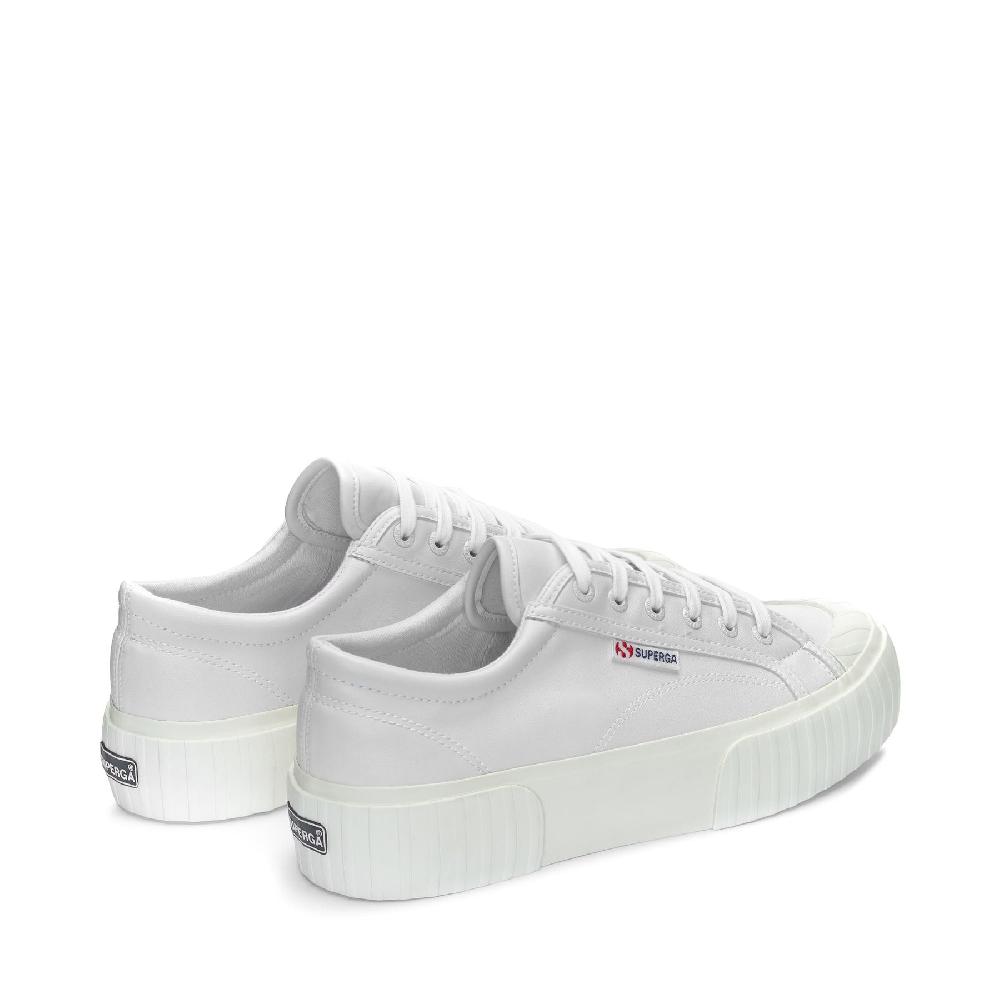 Superga 2631 STRIPE PLATFORM VEGAN MATERIALOPTICAL WHITE-FAVORIO In Saldo