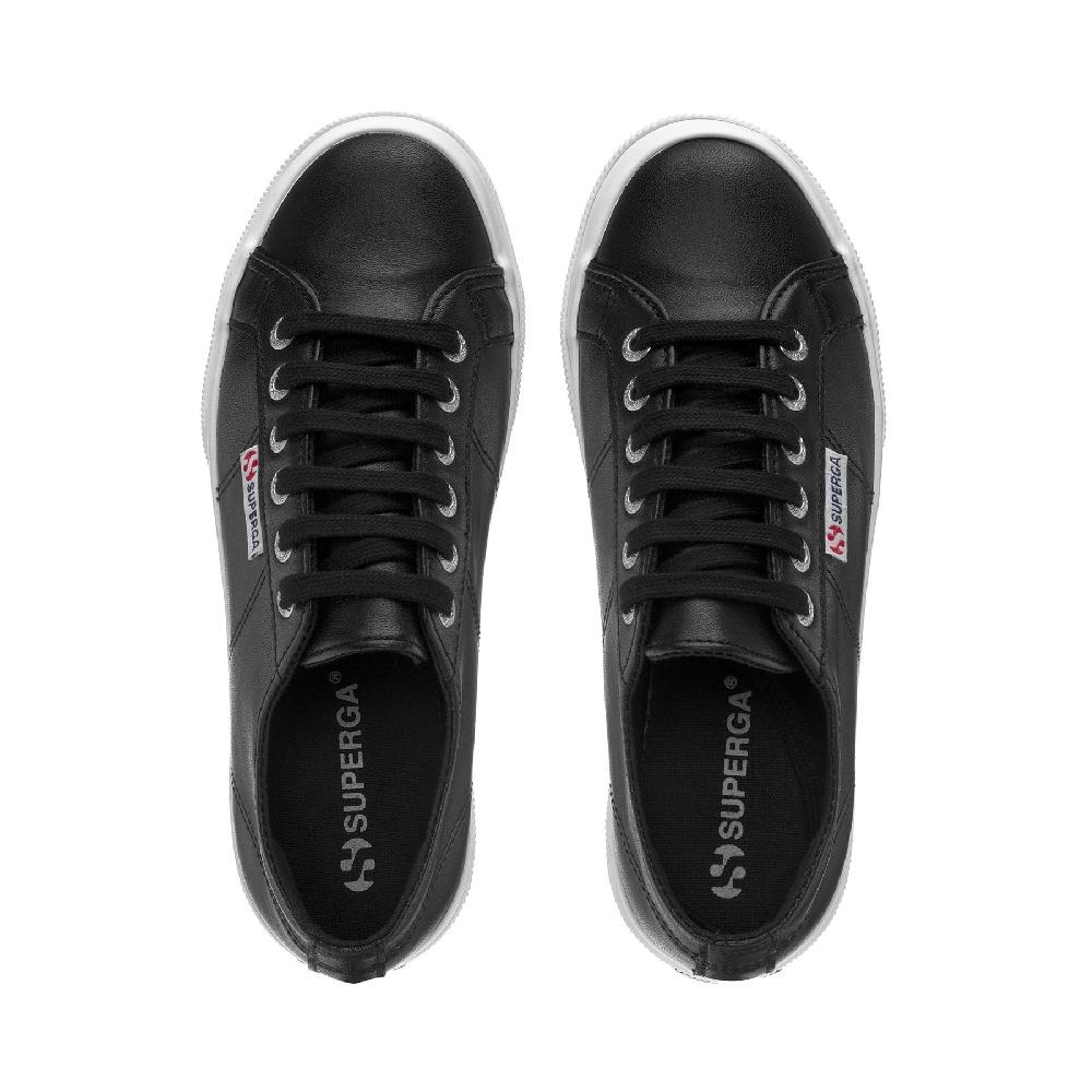 Superga 2740 PLATFORM NAPPABLACK-WHITE Sconto di tempo limitato