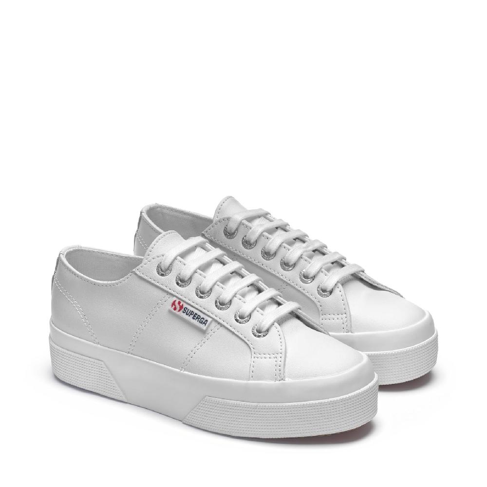 Superga 2740 PLATFORM NAPPAOPTICAL WHITE Negozio online di fabbrica