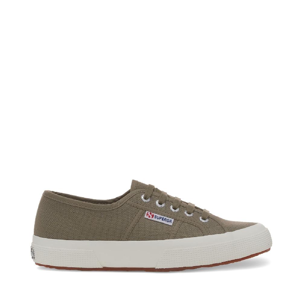 Superga 2750-COTU CLASSICGREEN SAFARI-F AVORIO Ritorno libero