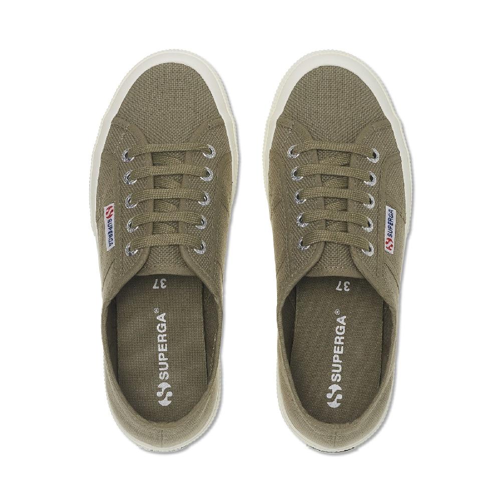 Superga 2750-COTU CLASSICGREEN SAFARI-F AVORIO Ritorno libero