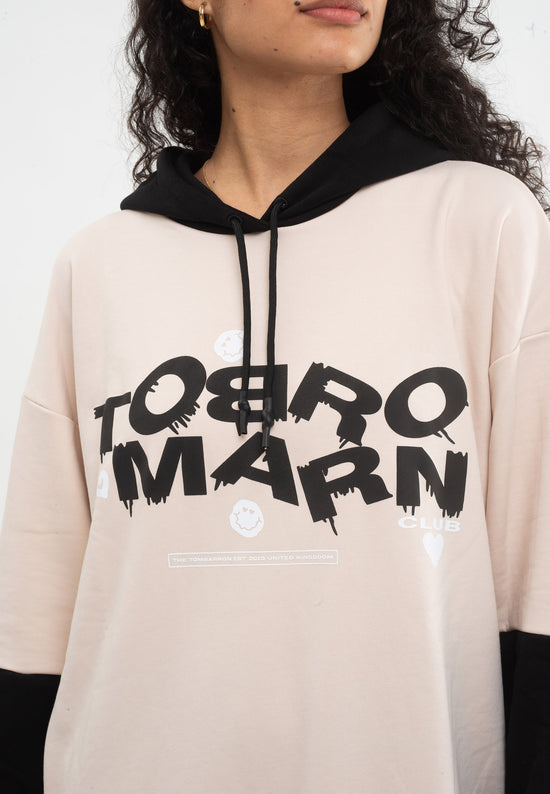 Tom Barron Felpa con cappuccio oversize Signature Moda