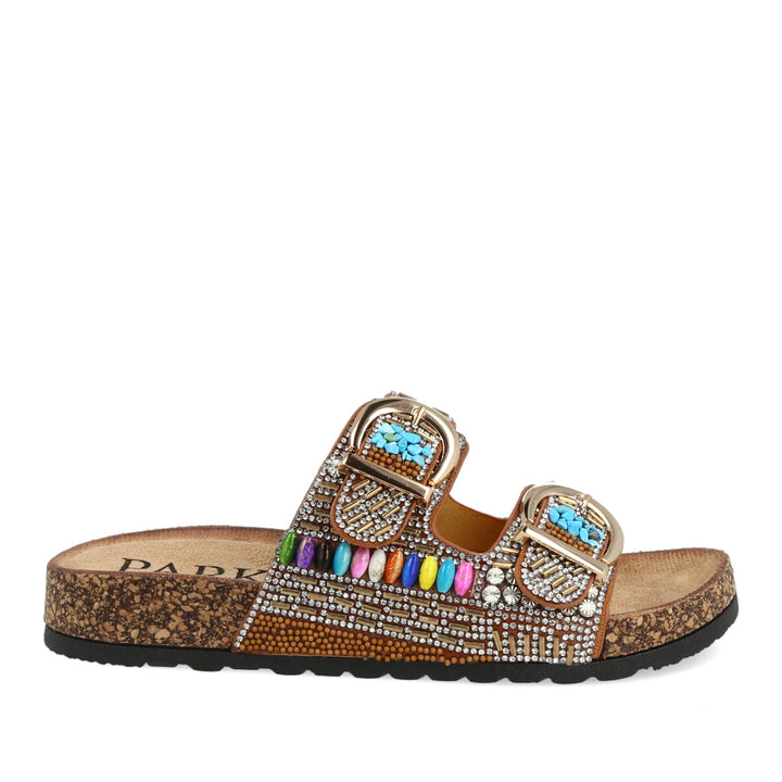 Uma Parker Sandalo Doppia Fibbia Camel 10.01.24PCM Shopping Online