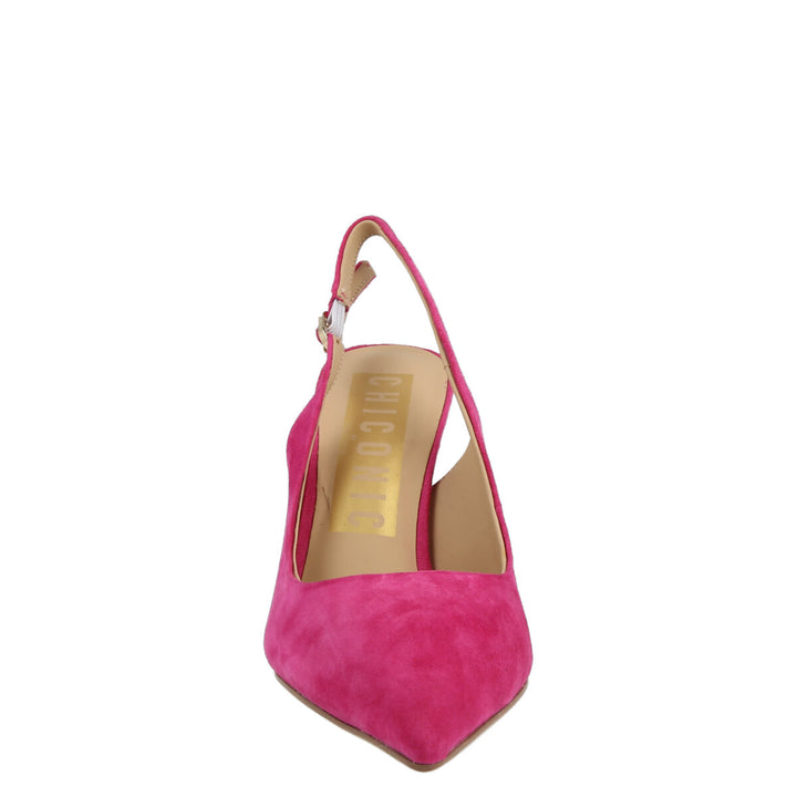 Uma Parker Chanel in Camoscio Fuxia Vendita Economica
