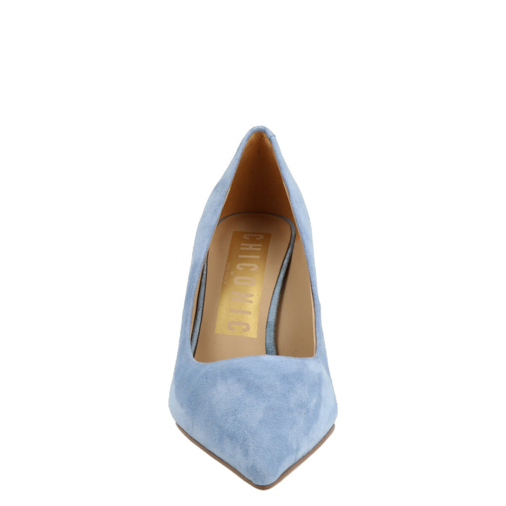 Uma Parker Decollete in Camoscio Light Blu Vendite Flash