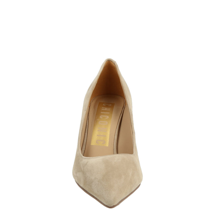 Uma Parker Decollete in Camoscio Beige In Saldo