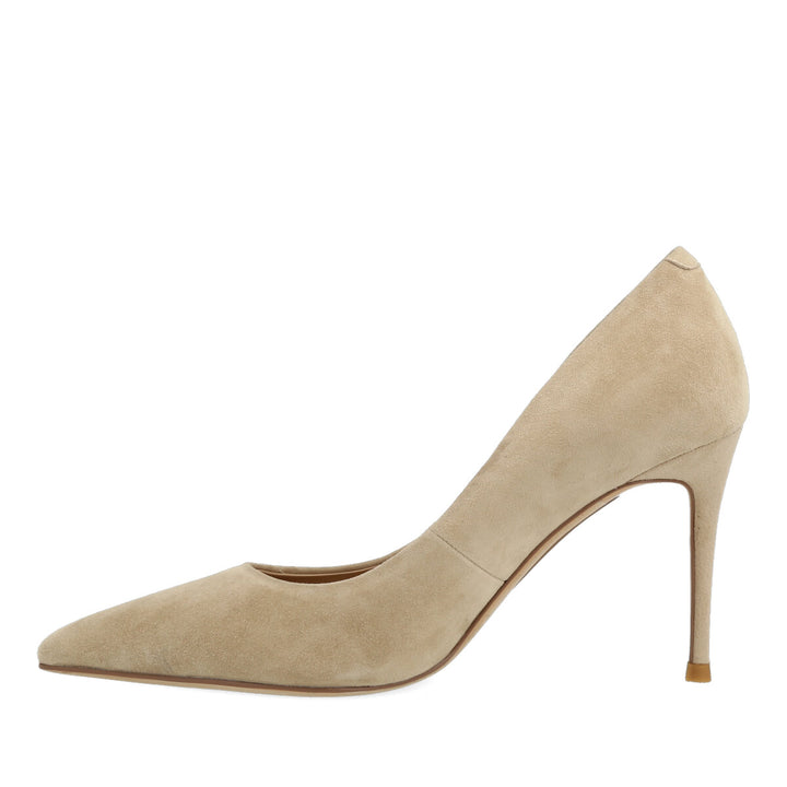 Uma Parker Decollete in Camoscio Beige In Saldo