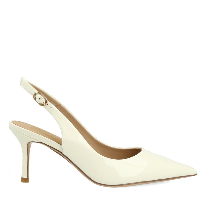 Uma Parker Chanel in Vernice Bianco In Linea