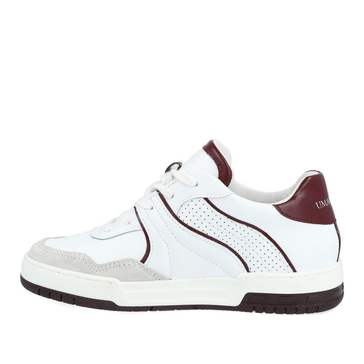 Uma Parker Skate022 Bianco-Bordeaux Vendita Calda