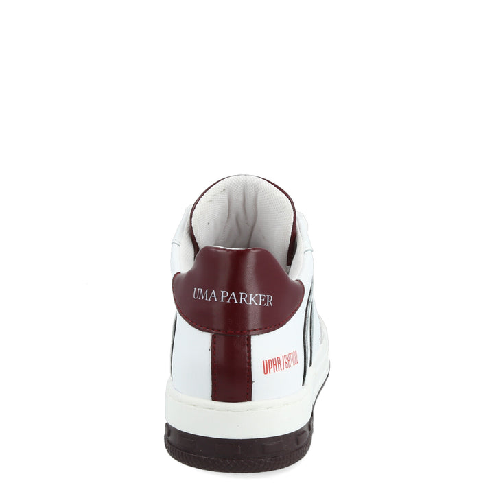 Uma Parker Skate022 Bianco-Bordeaux Vendita Calda
