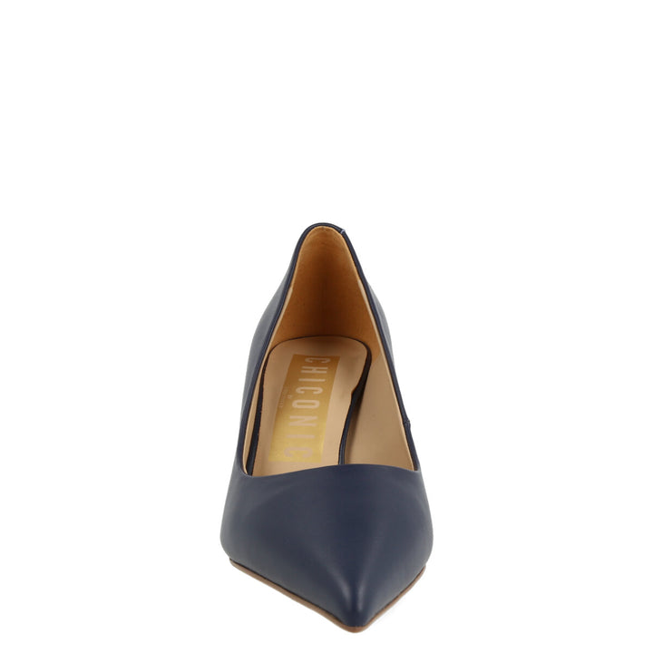 Uma Parker Decolleté in Nappa Blu Vendita Economica