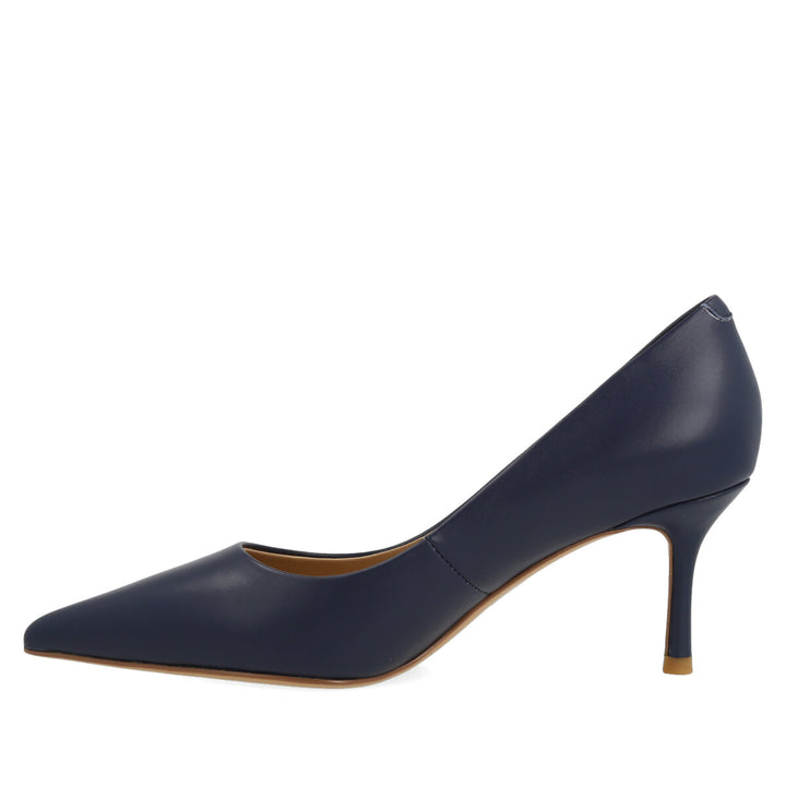 Uma Parker Decolleté in Nappa Blu Vendita Economica