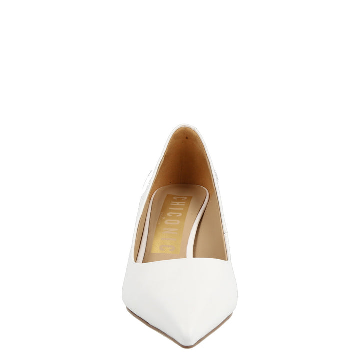 Uma Parker Decolleté in Nappa Bianco Negozio