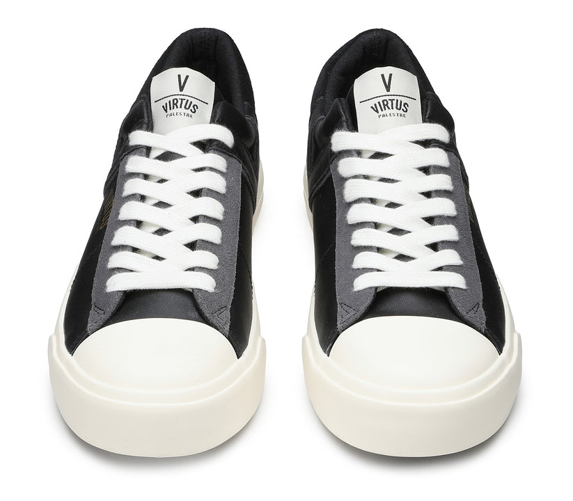 VIRTUS PALESTRE Rubby Low Leather/Suede Black I Più Venduti