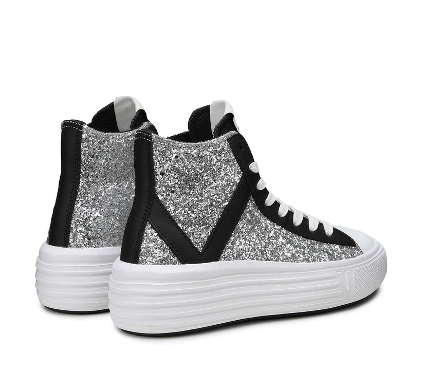 VIRTUS PALESTRE Venus Glitter/leather silver/black Vendite Flash