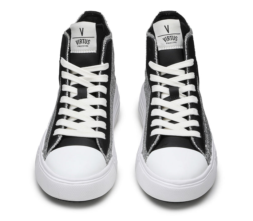 VIRTUS PALESTRE Venus Glitter/leather silver/black Vendite Flash